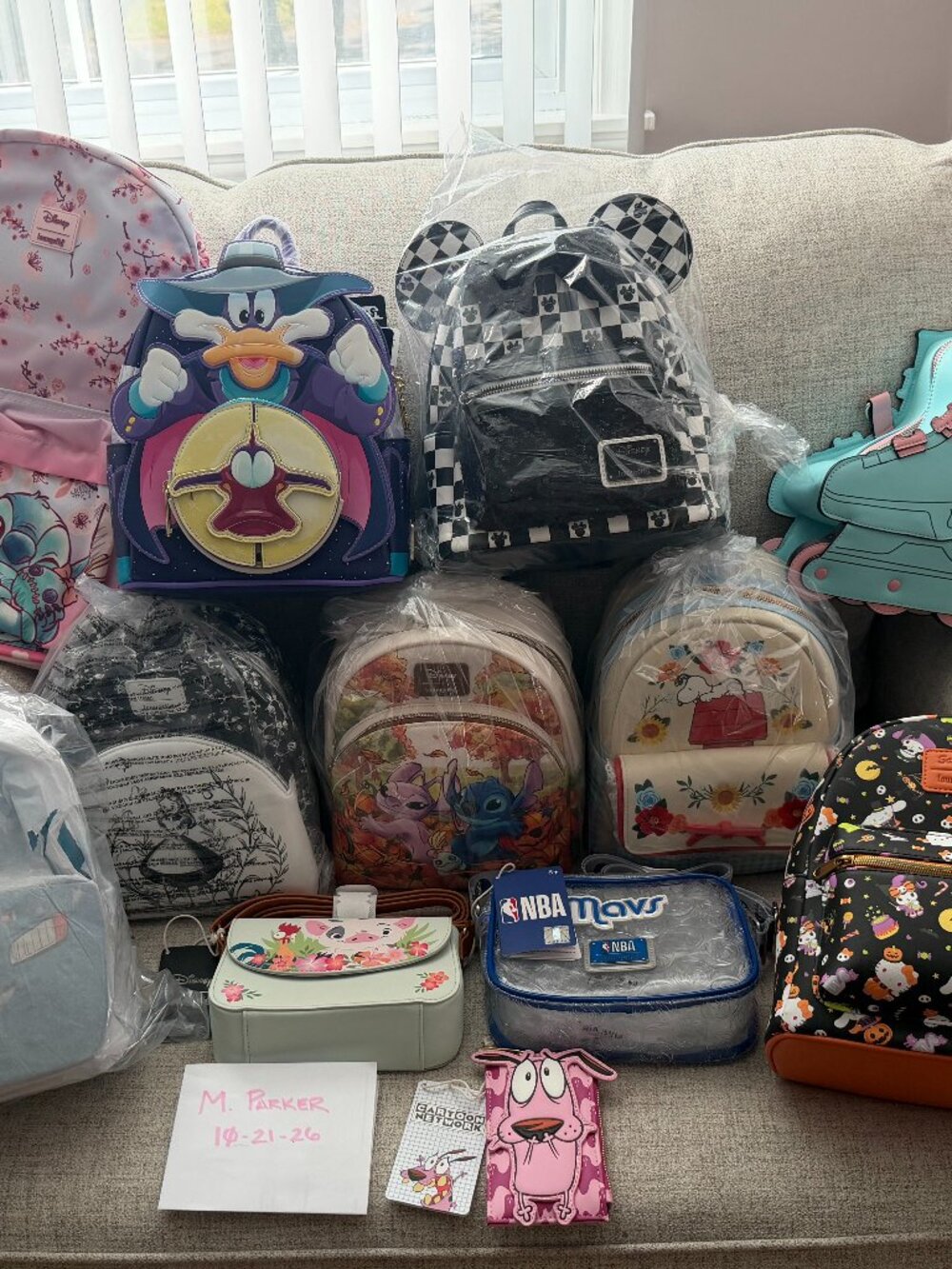 Loungefly Lot of 12 Disney Sanrio Snoopy Mini Backpacks & Bags